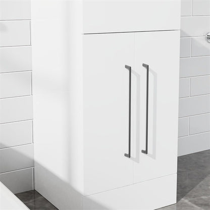 16" Freestanding Bathroom Vanity with Ceramic Sink, Storage Cabinet