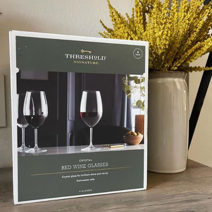 Threshold Signature Red Wine Glasses-set of 4 - 21.4 fl. Oz.