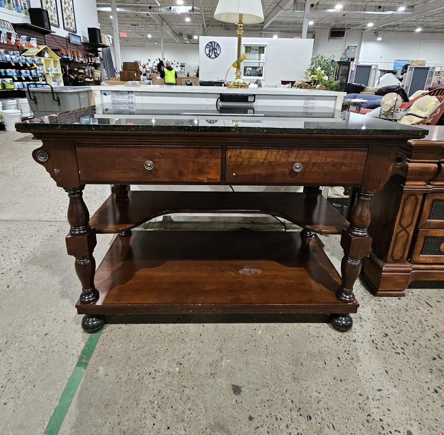 Granite Top Kitchen Island