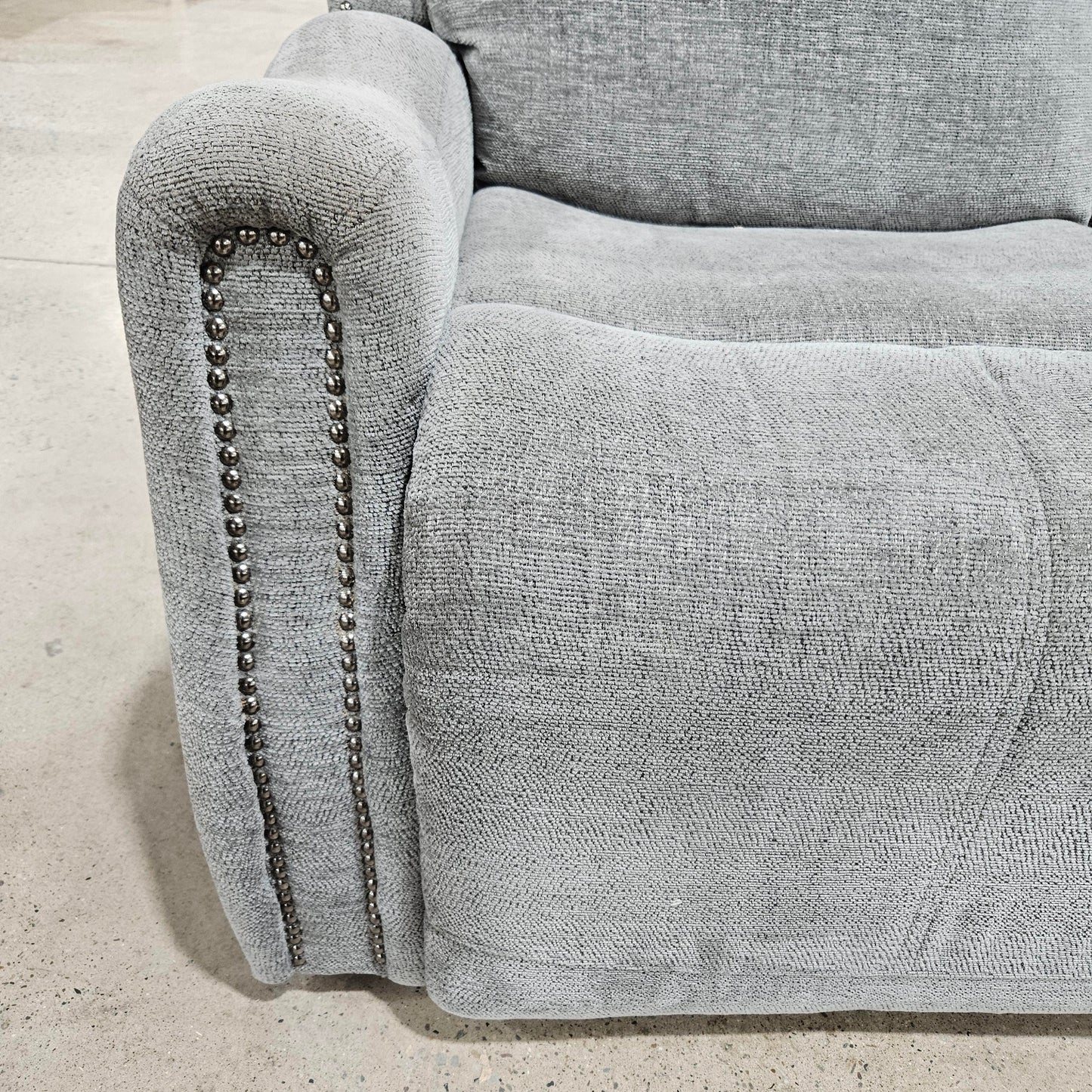 Grey Power Reclining Sofa