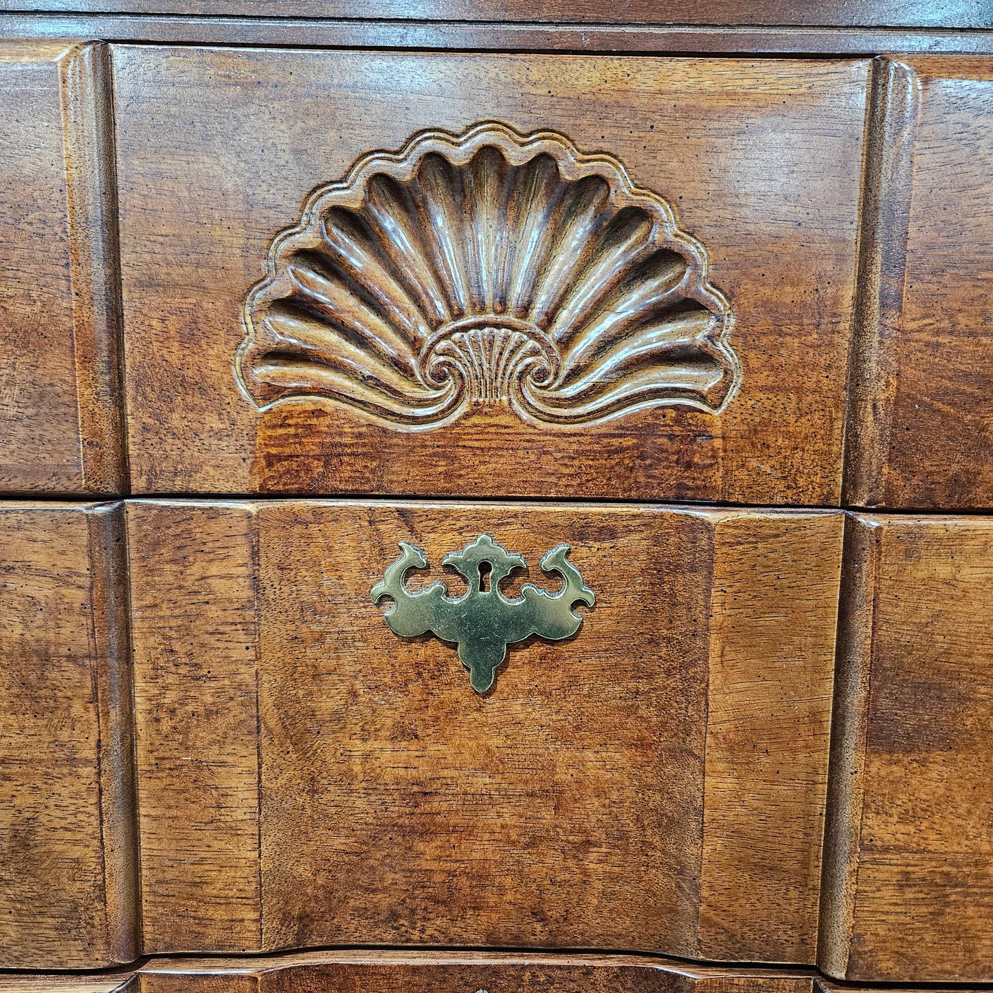 Queen Anne Style Cherry Traditional Style Highboy Chest of Drawers