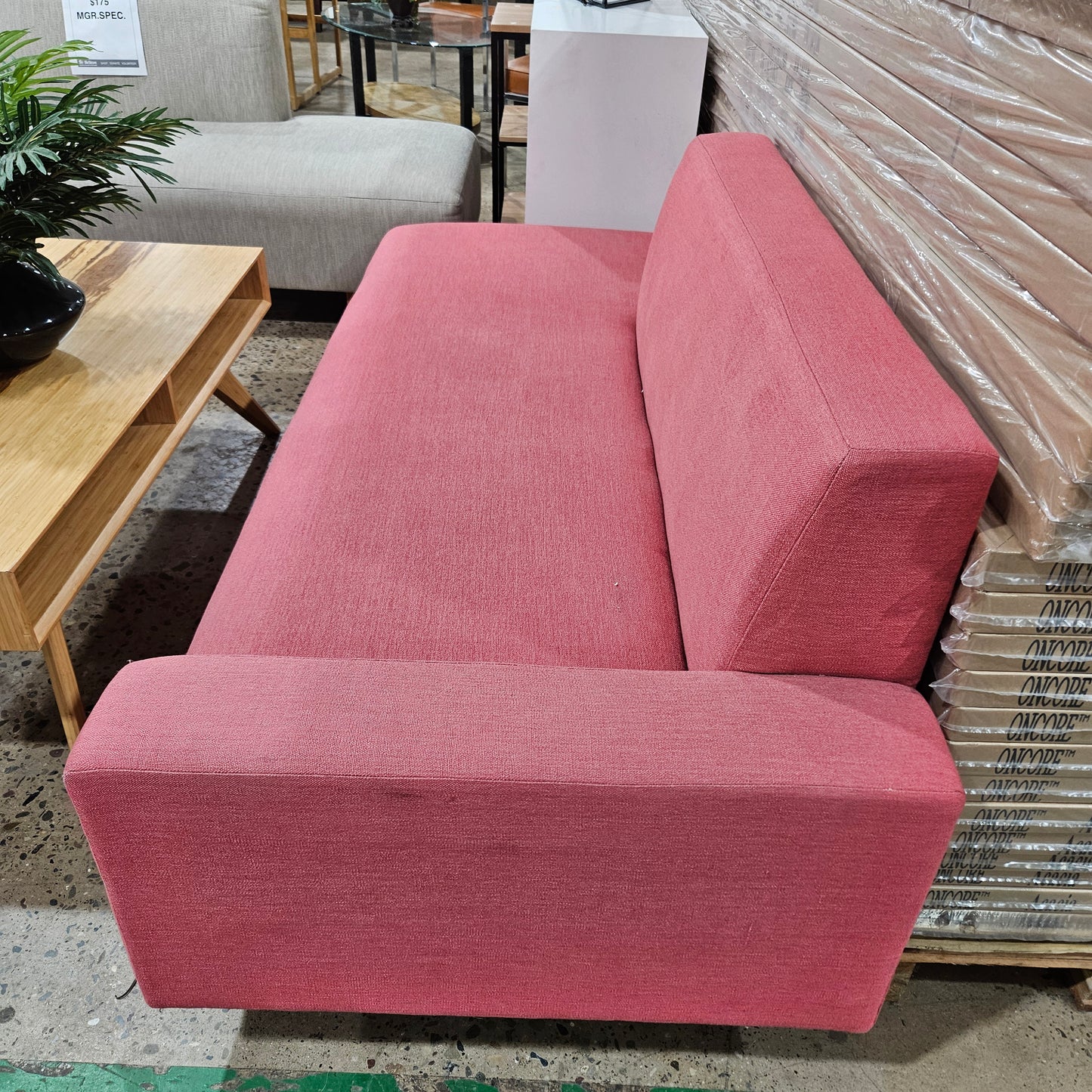 Salmon Chaise Lounge