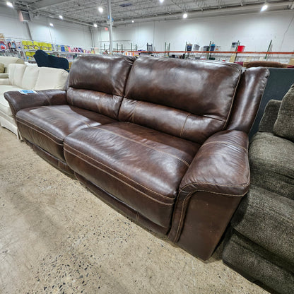 Brown Leather Power Recliner