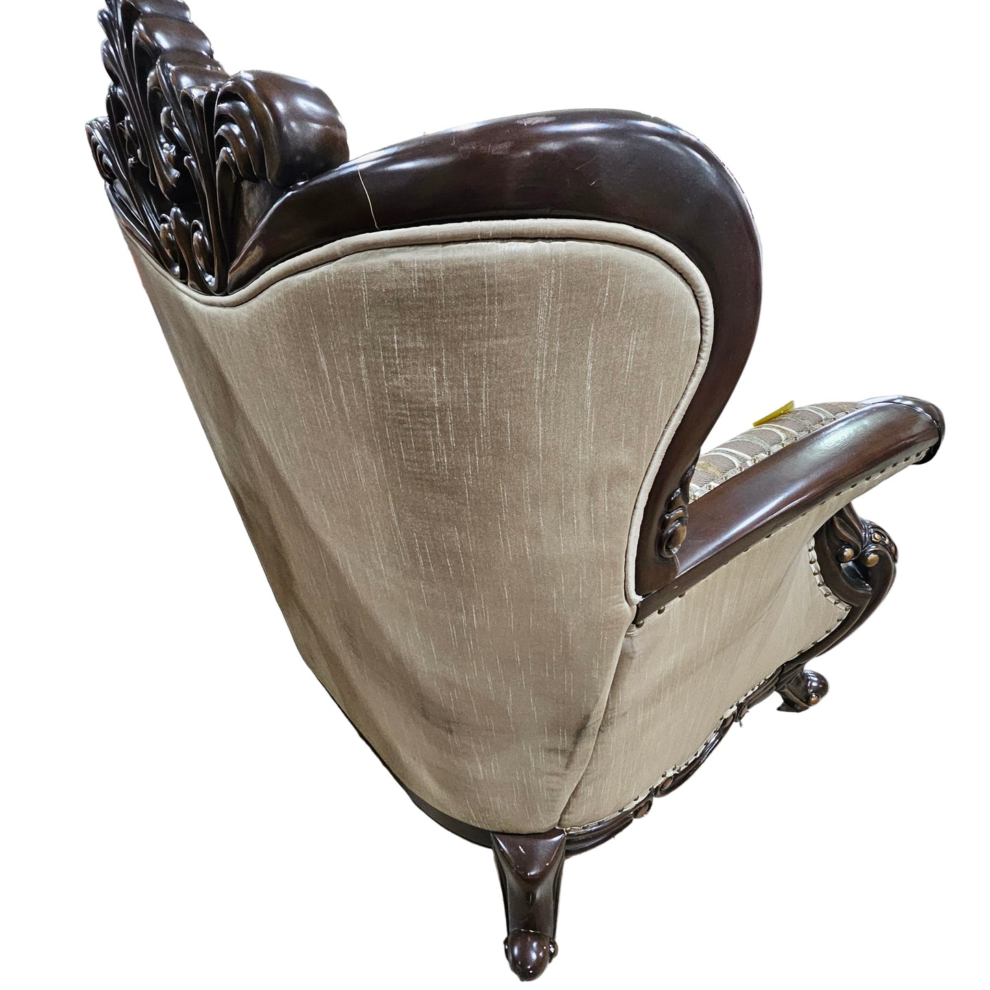 Constantine Off-White/Dark Brown Chair