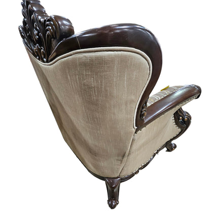 Constantine Off-White/Dark Brown Chair