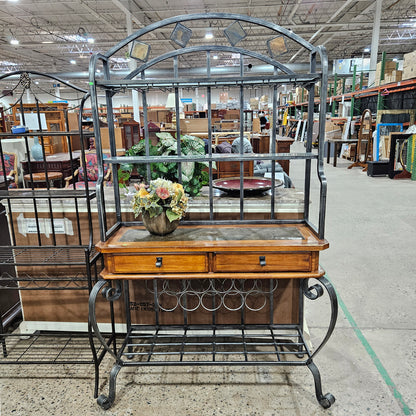 Bakers Rack With Wine Storage