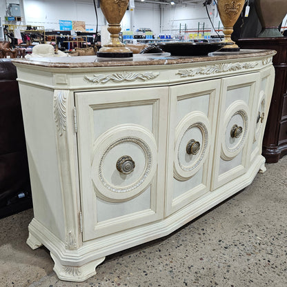 Marble Top Credenza