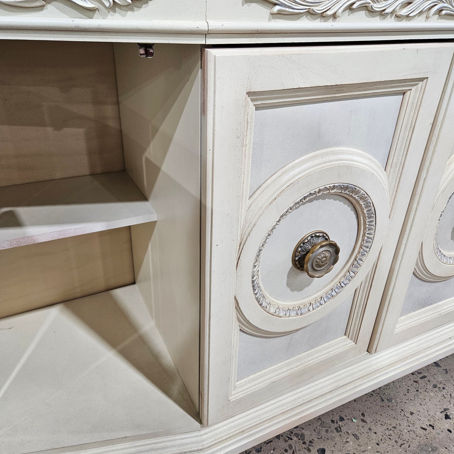 Marble Top Credenza