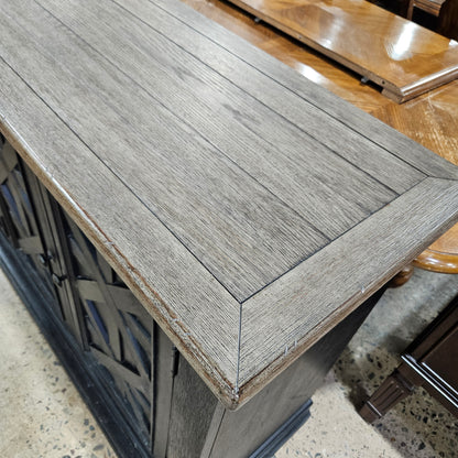 Cabinet or Server with 3 Doors and Lattice Design