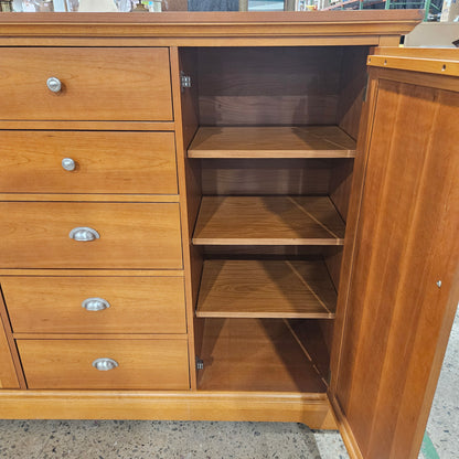 Modern Wood Dresser with Mirror