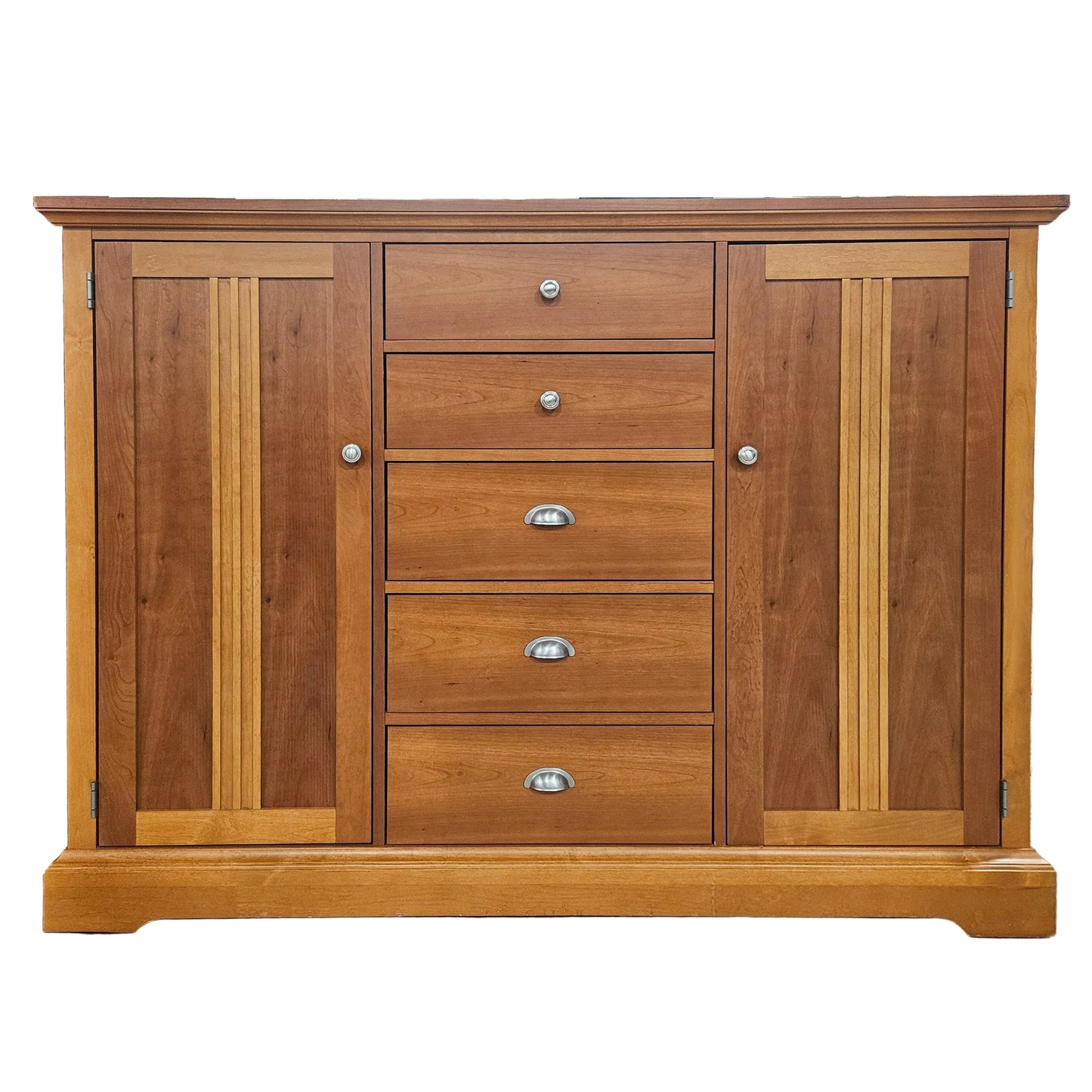Modern Wood Dresser with Mirror