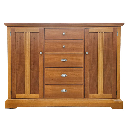 Modern Wood Dresser with Mirror