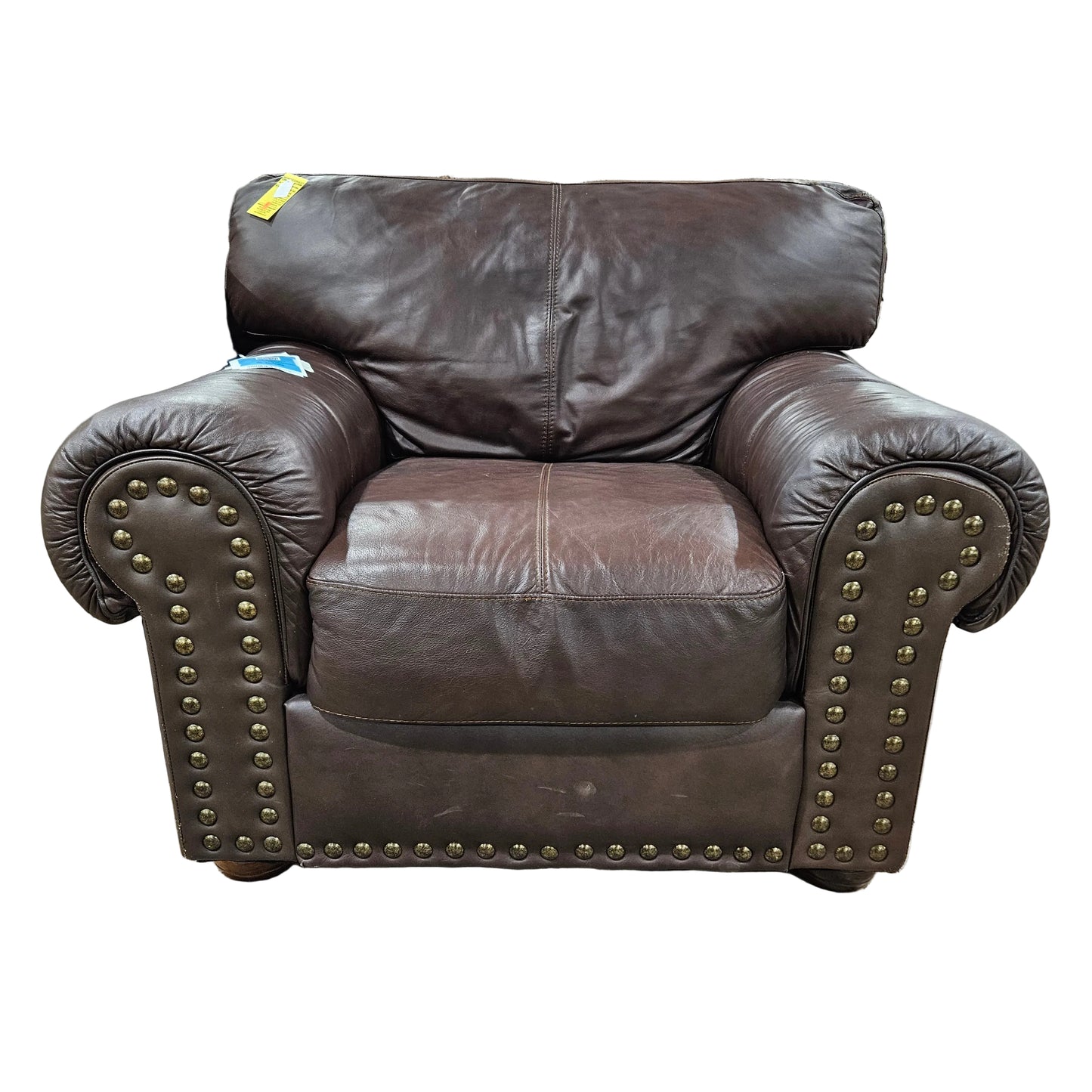 Leinster Faux Leather Upholstered Nailhead Chair