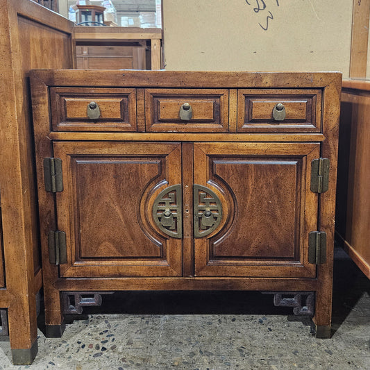 Chin Hua Collection Asian Chinoiserie 26" Cabinet Nightstand