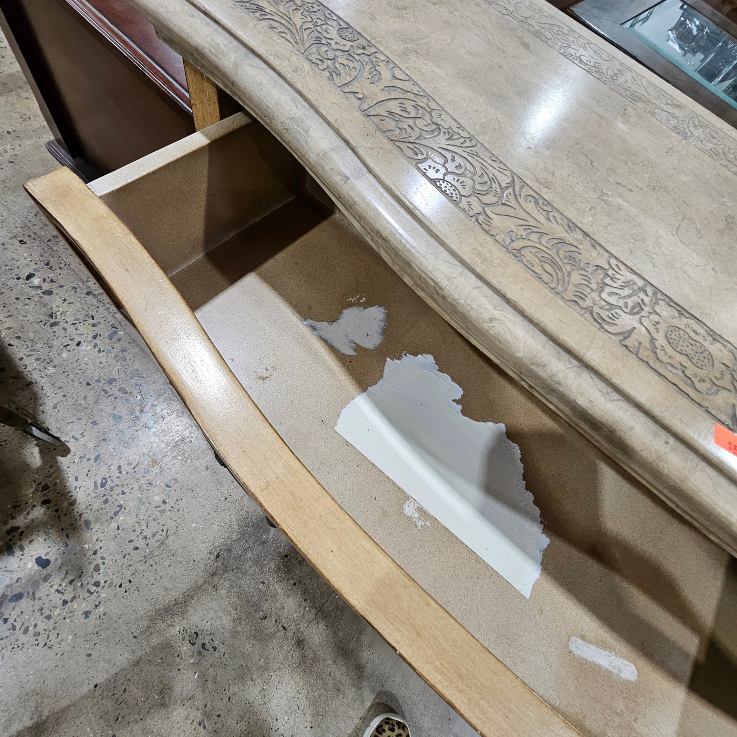 Vintage-style Wood Buffet Cabinet
