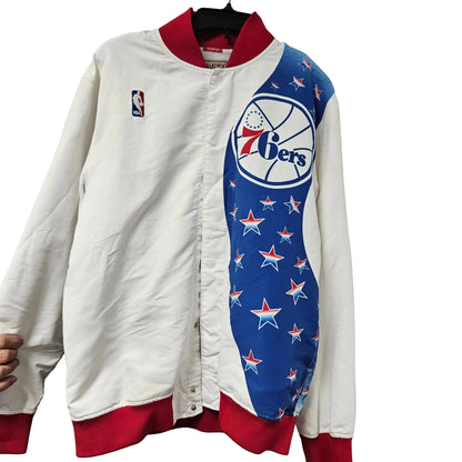 90’s Philadelphia 76ers Sixers Champion NBA Warm-Up Jacket Size 40/M
