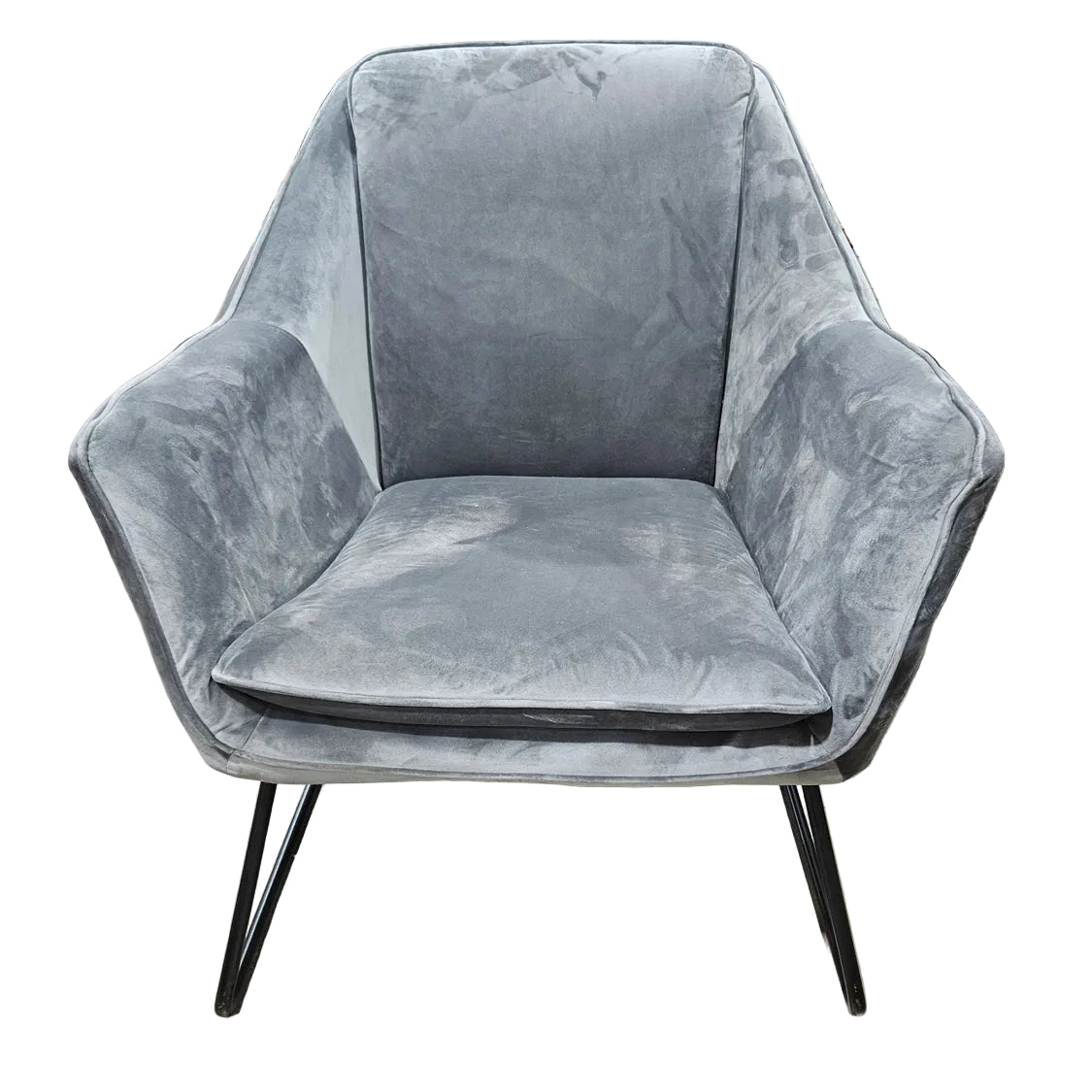French Gray Modern Accent Chair