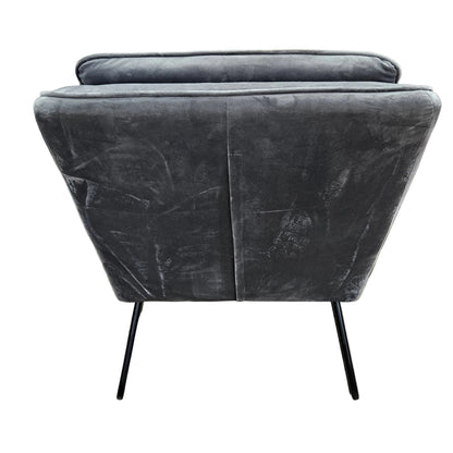 French Gray Modern Accent Chair