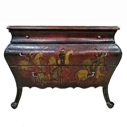 Large Elegant Bombe 3 Drawer Storage Chest
