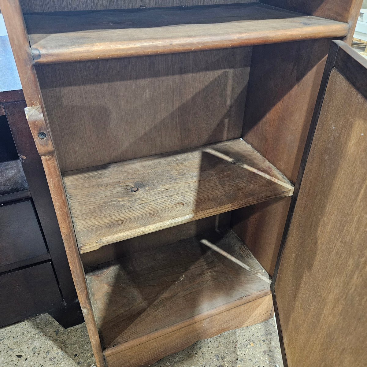 Vintage Pine Wood Hand Painted Cabinet