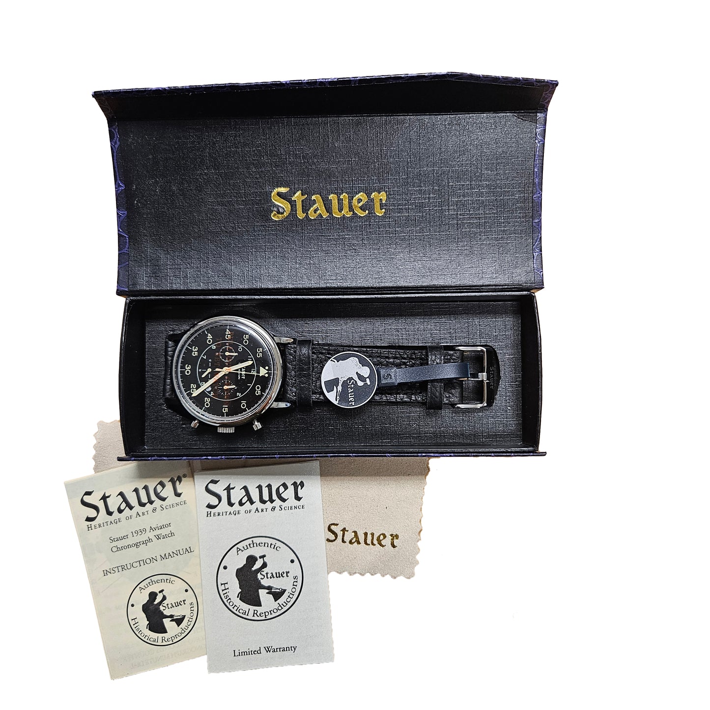New Stauer 1939 Aviator Chronograph