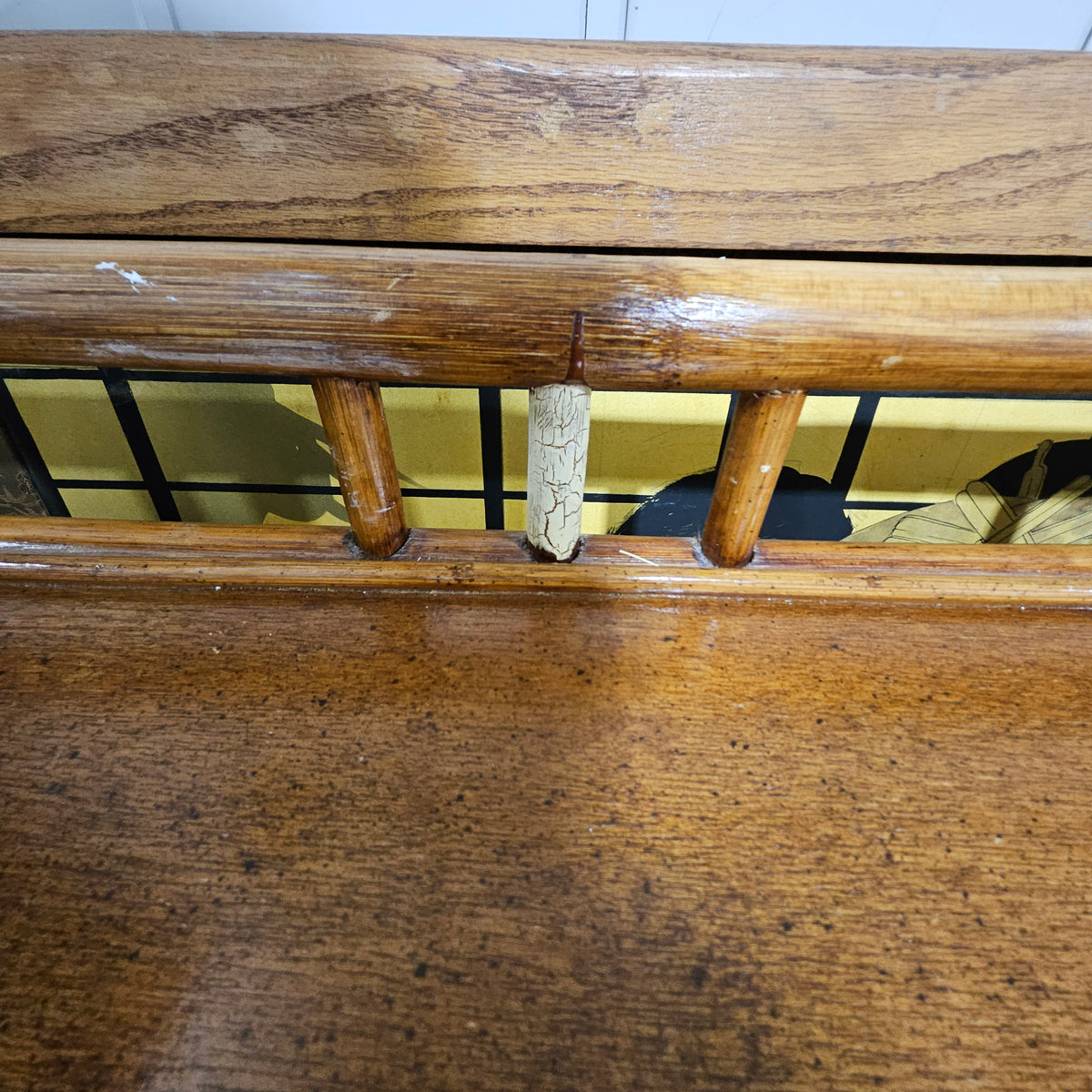 1960s Rattan Willow and Reed Desk With Chair
