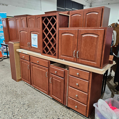 15 Piece Wood Cabinet Set