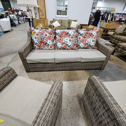 Better Homes and Gardens Hawthorne Park 3-Piece Sofa Outdoor Seating Set