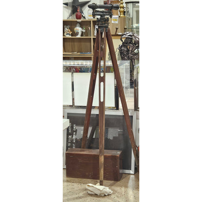W & L.E Gurley Vintage Survey Transit and Tripod Display Troy NY