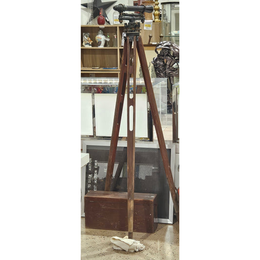 W & L.E Gurley Vintage Survey Transit and Tripod Display Troy NY