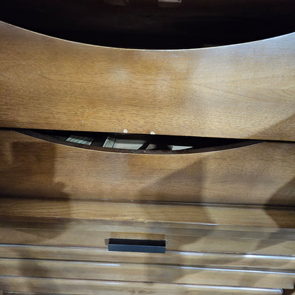 American of Martinsville Mid Century Modern Walnut Tall Chest
