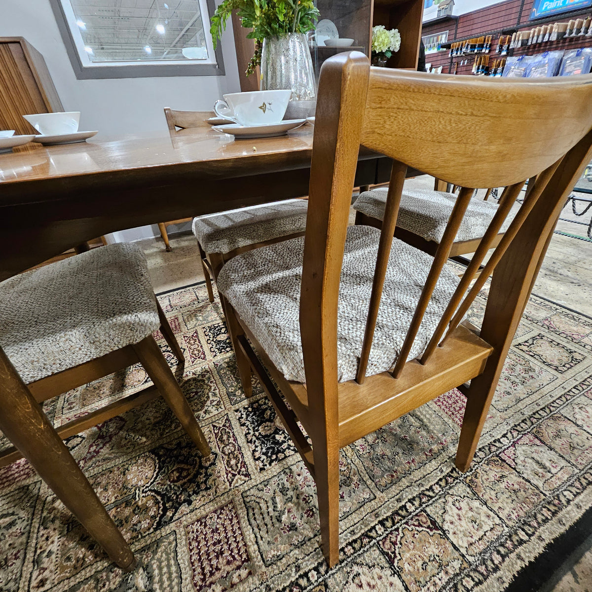 Drexel Mid Century Modern Dining Table with 5 Chairs