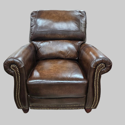 (New) Carter Top Grain Italian Leather Club Chair