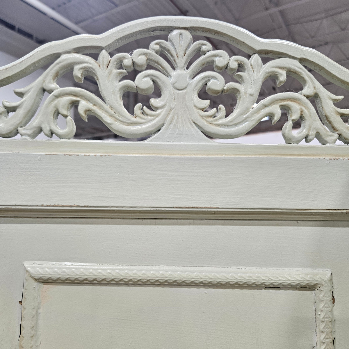 Hand Painted Folding Wood Room Divider Screen