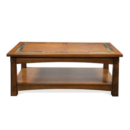 Riverside Furniture Craftsman Home Rectangular Coffee Table
