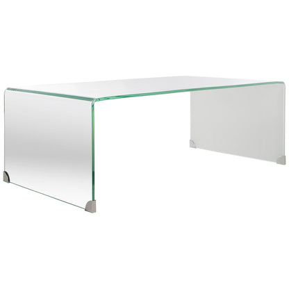 New out of Box SAFAVIEH Crysta Ombre Glass Coffee Table-Clear