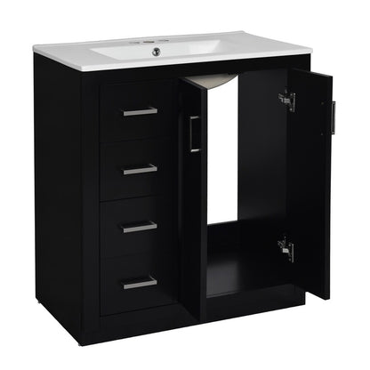 36" Bathroom Vanity with Ceramic Sink