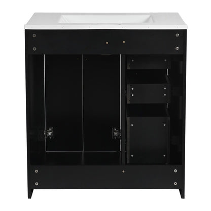 36" Bathroom Vanity with Ceramic Sink