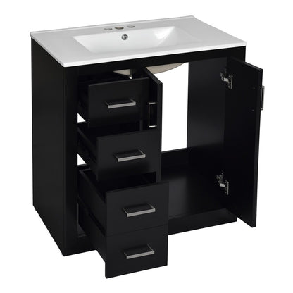 36" Bathroom Vanity with Ceramic Sink
