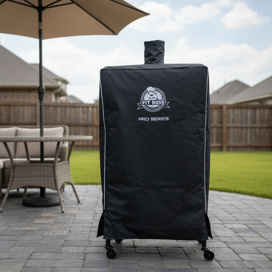 Black Vertical Smoker Cover