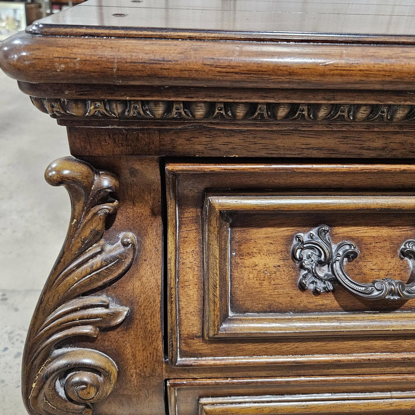 Vintage/Antique Dark Brown Wood Dresser