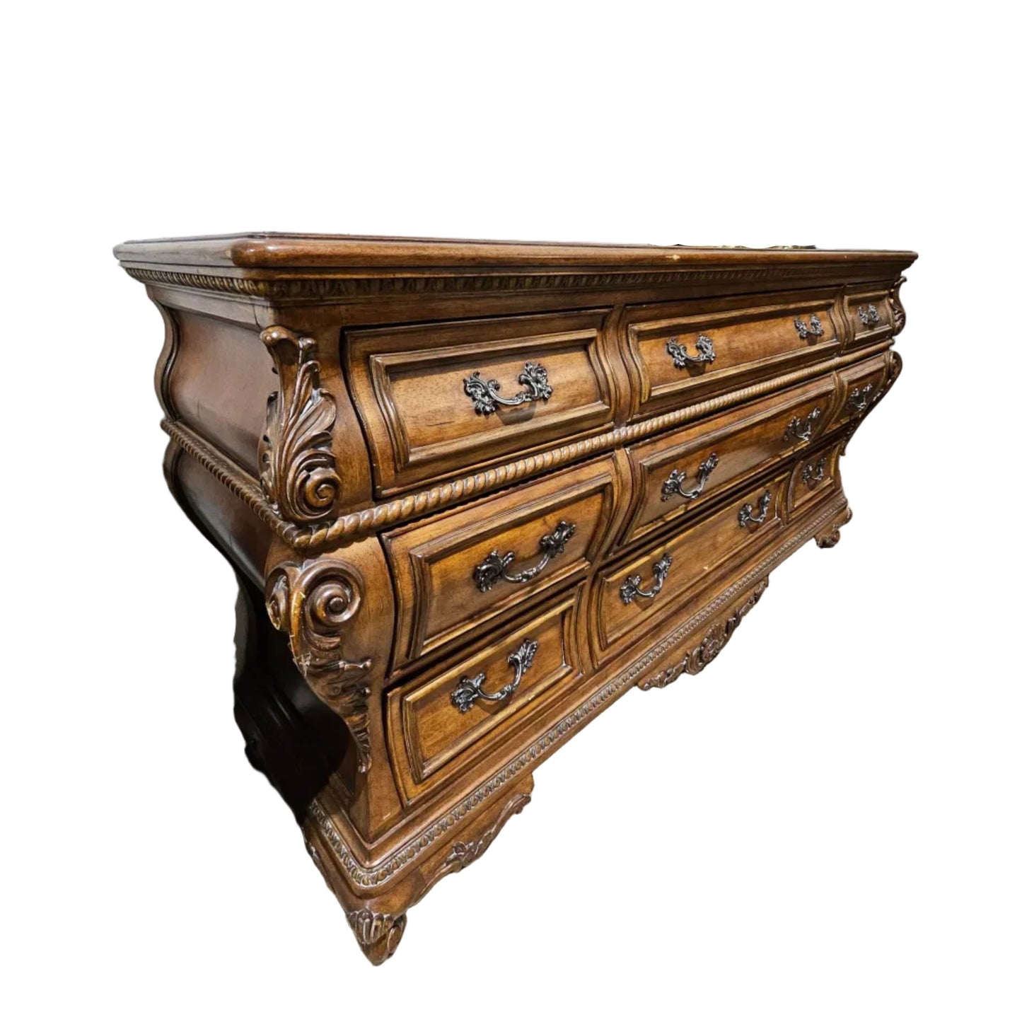 Vintage/Antique Dark Brown Wood Dresser
