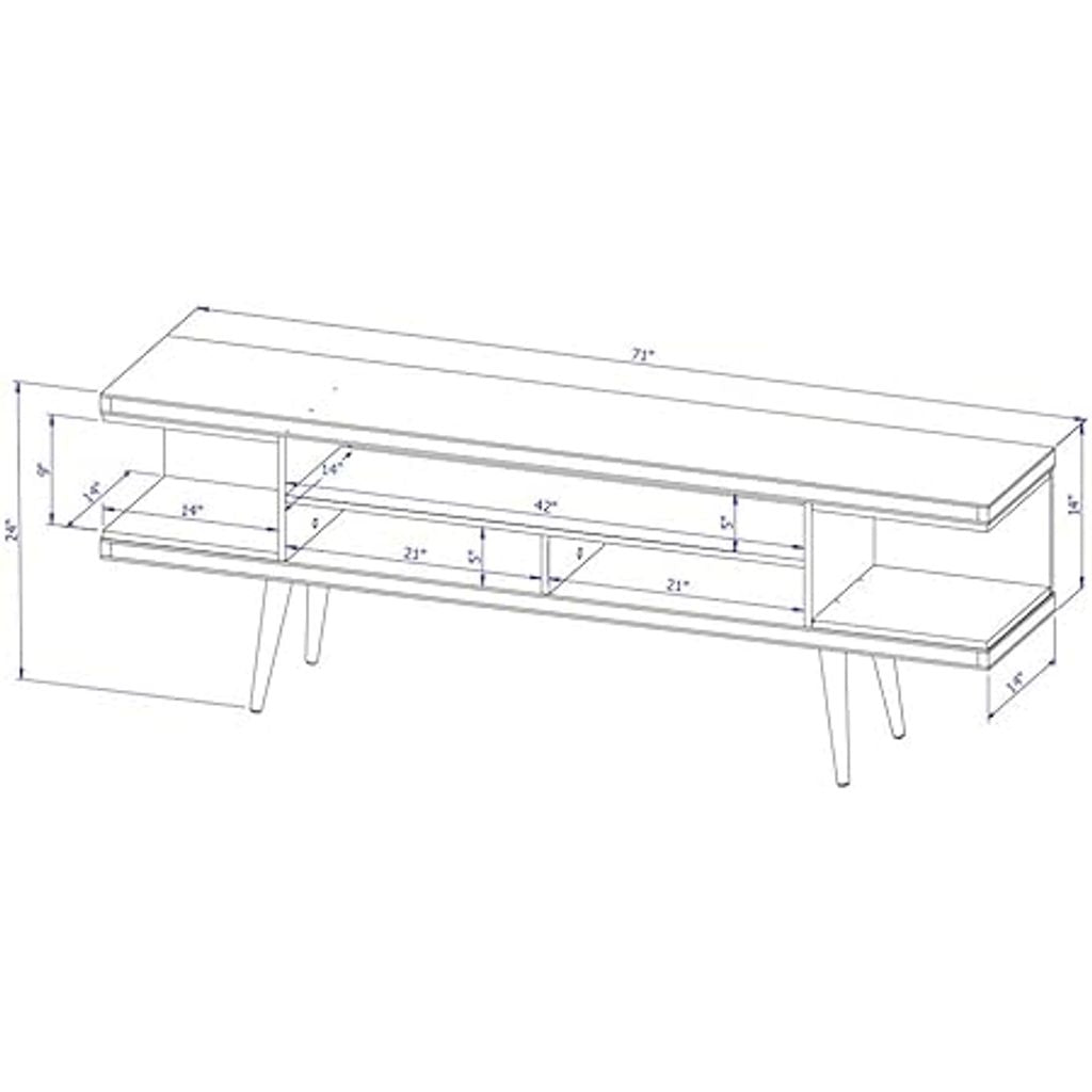 Manhattan Comfort Utopia Collection Mid Century Modern TV Stand