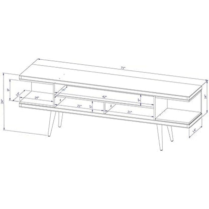 Manhattan Comfort Utopia Collection Mid Century Modern TV Stand