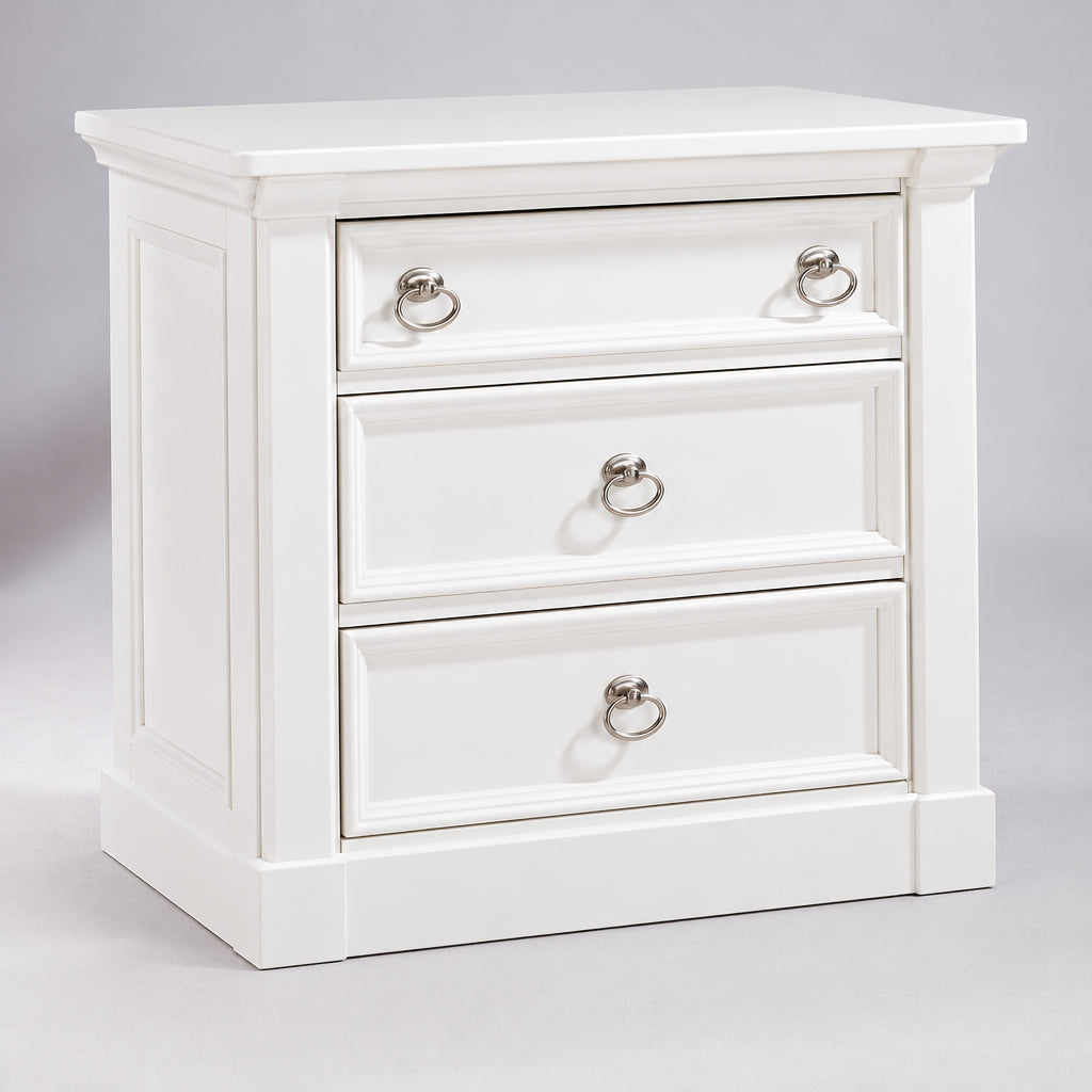 (New) Ashley Prentice Cottage Quaint 3 Drawer Nightstand