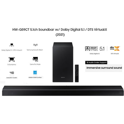 (New) Samsung Soundbar Q59CT Dolby Digital 5.1