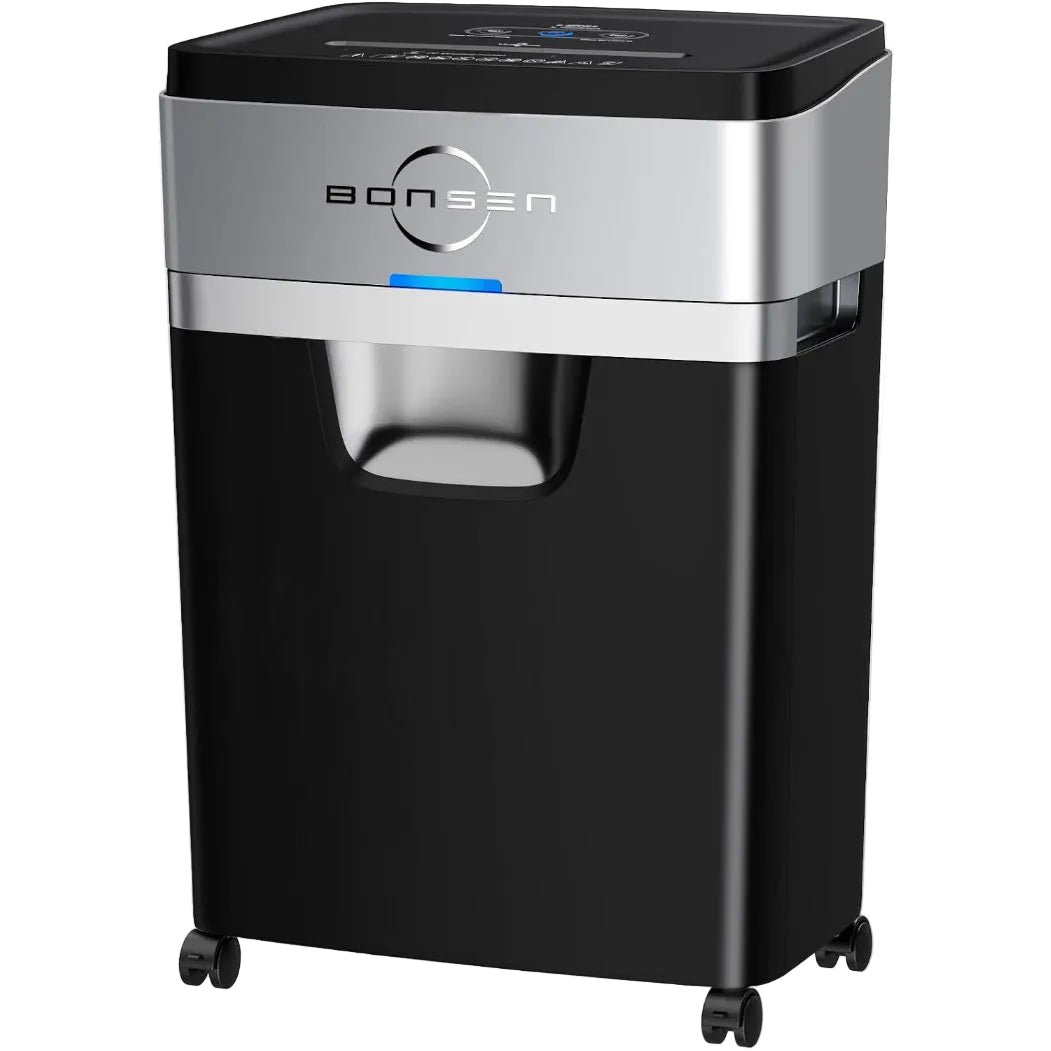 (New) BONSEN 20-Sheet Cross-Cut P-4 High Security Heavy Duty Paper Shredder