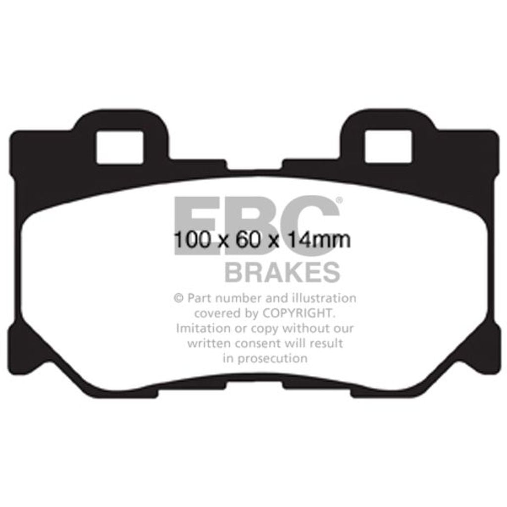EBC Redstuff Brake Pads; Rear