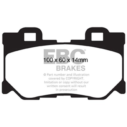 EBC Redstuff Brake Pads; Rear