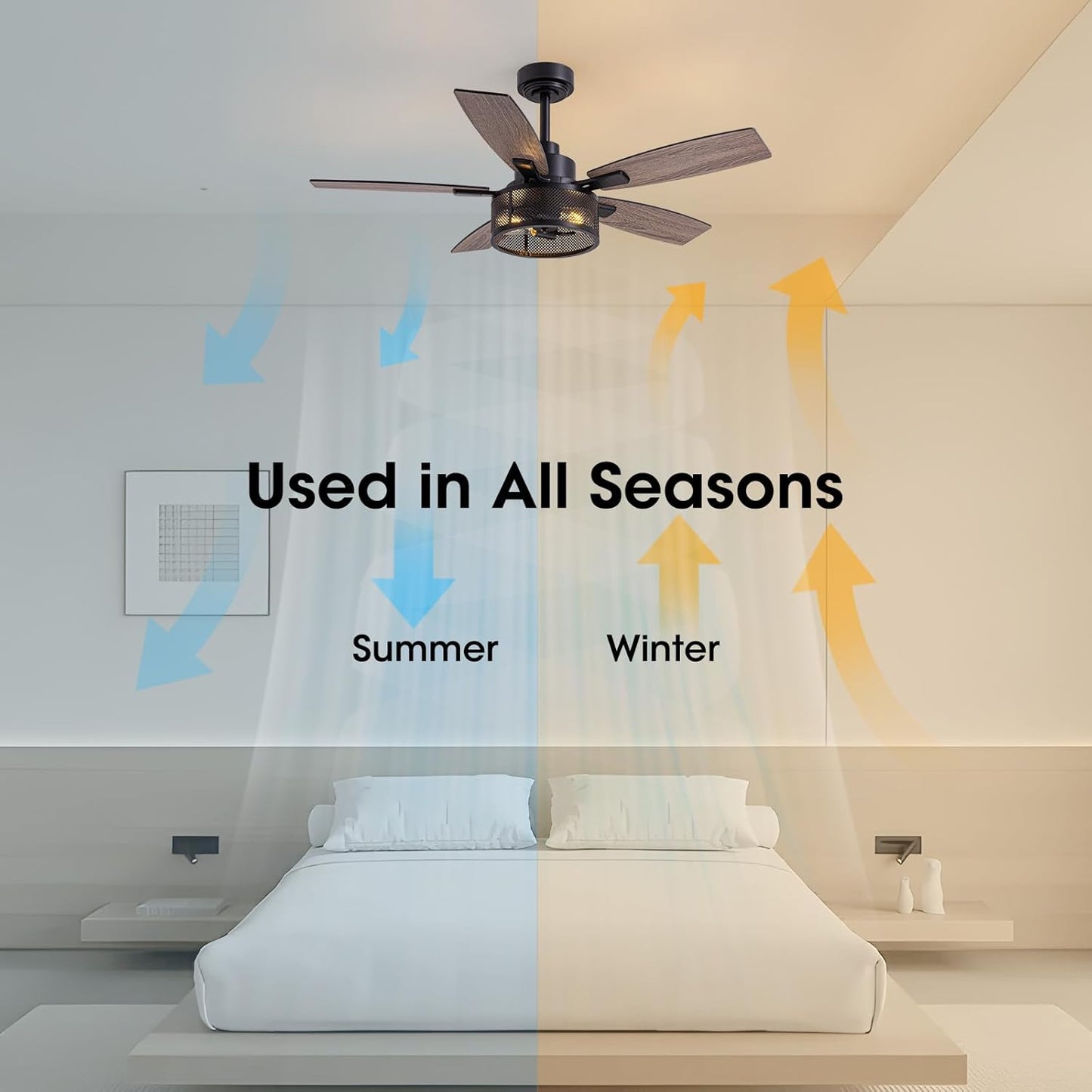 (New) LuminFan 46 Inch Ceiling Fans with Lights
